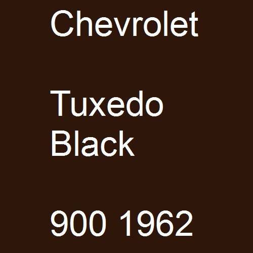 Chevrolet, Tuxedo Black, 900 1962.